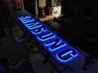 samsung kabartma tabela mavi led aydinlatmali